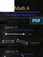 Math 4 - Describing and Drawing Parallel, Intersecting and Perpendicular Lines