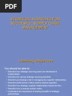 Strategic Sourcing For Succesful Supply Chain Management