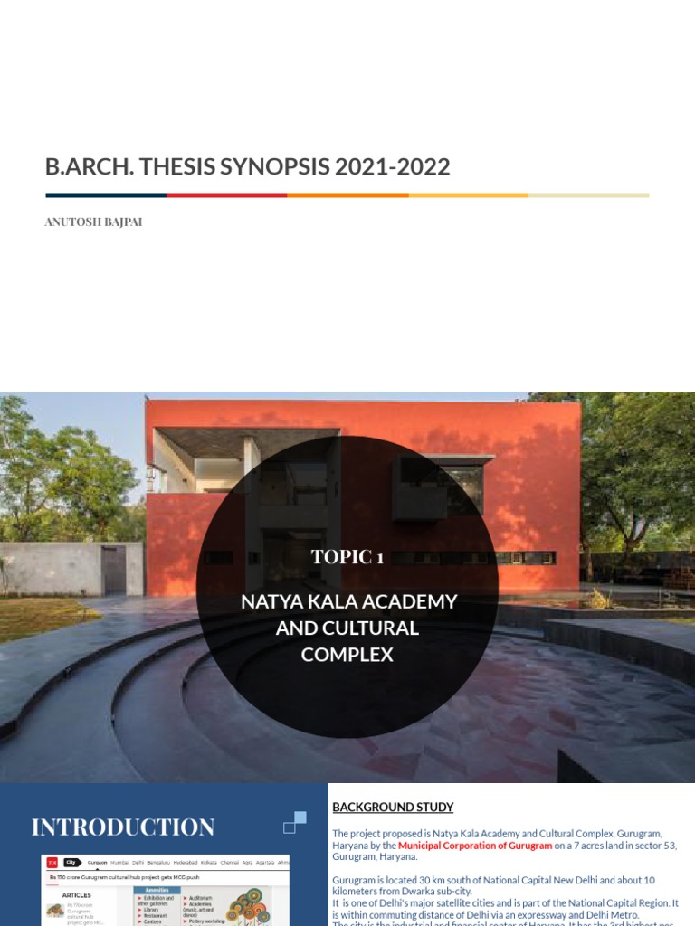 B Arch Thesis Synopsis 2021 2022 Pdf Delhi Economies