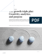 The Growth Triple Play: Creativity, Analytics, and Purpose