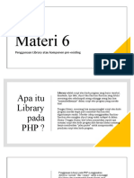 Materi 06 Penggunaan Library atau komponen pre-existing
