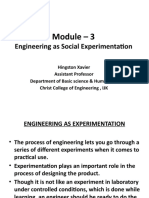 Module - 3: Engineering As Social Experimentation