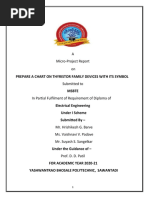 A Micro-Project Report On: Prepare A Chart On Thyristor Family Devices With Its Symbol