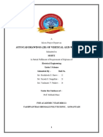 Autocad Drawings (2D) of Vertical Axis Wind Turbine: A Micro-Project Report On