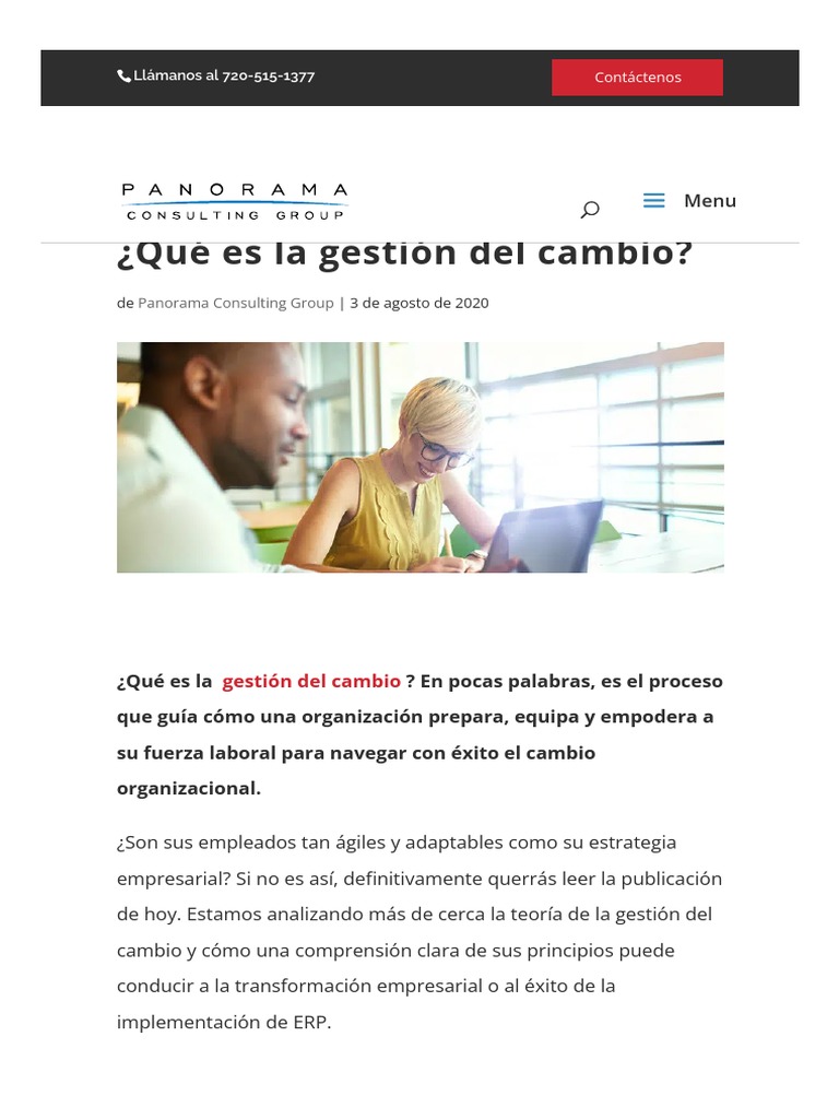 ¿Qué Es La Gestión Del Cambio - (Guía para Principiantes) | PDF ...