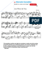 Partitura River Flows in You, Clase 1