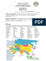 Mathematics 7 Performance Task