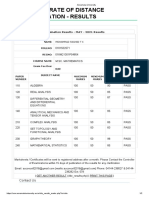 Directorate of Distance Education - Results: Examination Results - MAY - 2021 Results