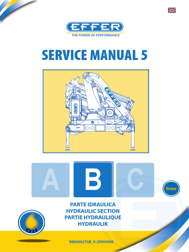 Effer Service Manual Hydraulics PDF Valve Crane (Machine)