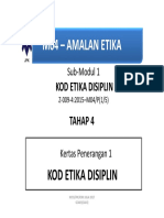 M04 - Amalan Etika: Kod Etika Disiplin Tahap 4