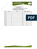 Daftar Hadir Delegasi - Istighosah