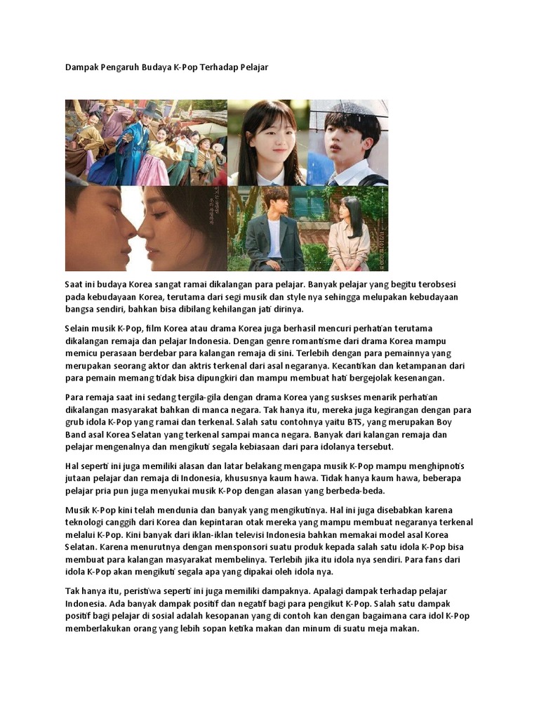 Dampak Pengaruh Budaya Kpop Pdf