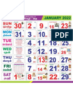 Tamil Calendar 2022 PDF