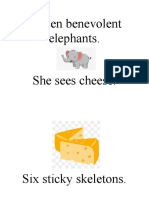 Eleven Benevolent Elephants. She Sees Cheese