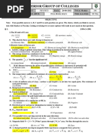 Physics 100 Mcq's With Answers