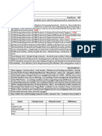 Audit Sheet Section Wise Observations Points: Fatal Error - SOP / Food Safety / Grooming / Intergity