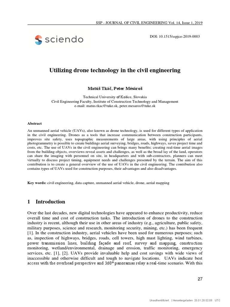 Civial Aviation Application in Engineering | PDF | Unmanned Aerial ...