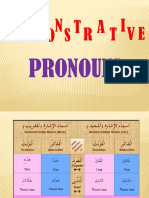 Demonstrative Pronoun Owned