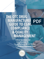 The FDA Group - The OTC Drug Manufacturer's Guide To CGMP Compliance and Quality Management