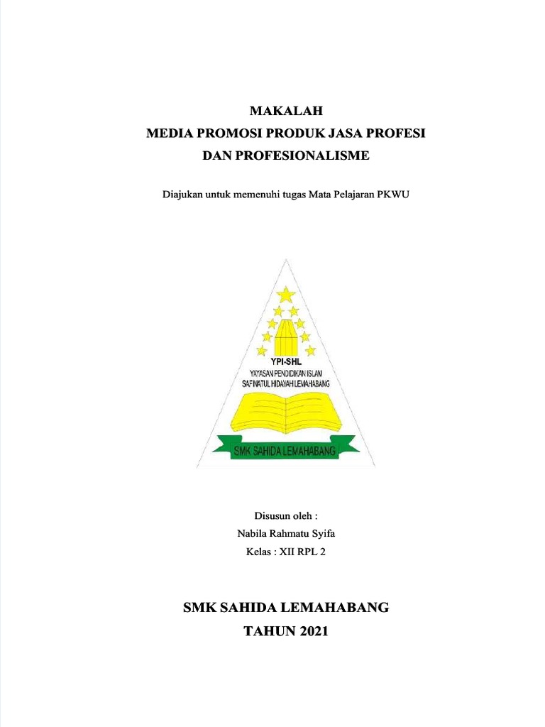 PDF Makalah Media Promosi Produk Jasa Profesi DL | PDF | Heads Of State