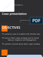 Case Presentation: Department of Obstetrics & Gynecology San Juan de Dios Educational Foundation, Inc