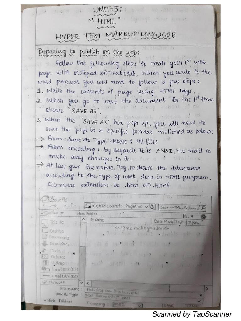 HTML Notes | PDF