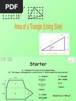 20) Area of A Triangle (Using Sine)