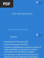 Unit III - Basic Processing Unit