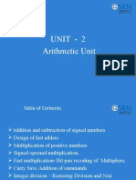 Unit - 2 Arithmetic Unit