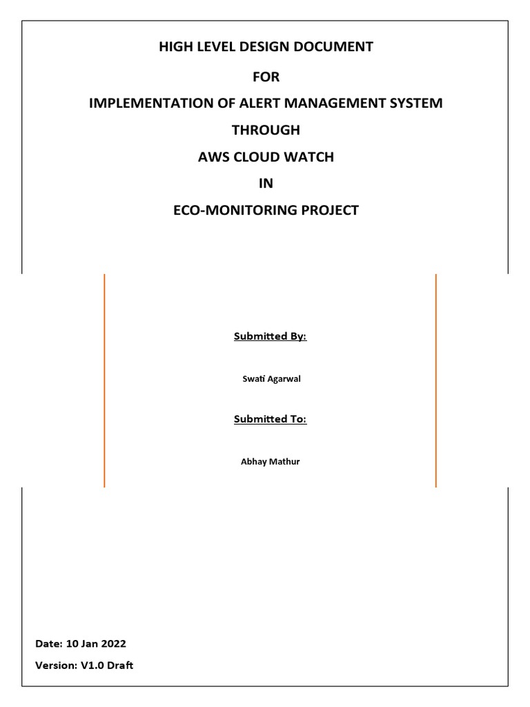 High-Level Design for Alert Management System | PDF | Computing ...