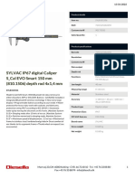 SYLVAC IP67 Digital Caliper S - Cal EVO Smart 150 MM (810.1506) Depth Rod 4x1,4 MM