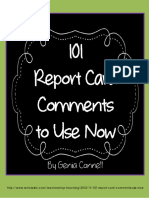 101 Report Card Comments to Use Now