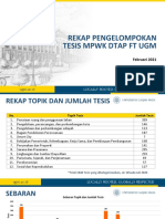 1 Pengelompokan Tesis MPWK