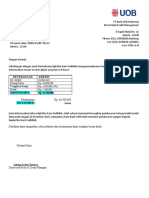 Keterangan Kredit: No. Rekg 2610010451 Hutang Pokok Rp. 50.000.000 Tunggakan Bunga Rp. 2.500.000 (5%) Denda Rp. 1.200.000