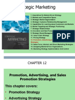 Strategic Marketing: 12. Promotion, Advertising and Sales Promotion Strategies