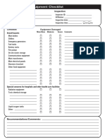 ATC-45 Fixed Equipment Checklist: Inspection Building Description