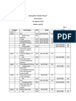 Akun Buku Besar Dengan Bentuk Saldo Tunggal Tugas Rosita