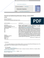 Economic Systems: Sectoral and Industrial Performance During A Stock Market Crisis