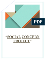 Social Concern Project Report on Animal Welfare