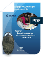 Sarv, E-S. 2019. Teacher Education Development Programs 2014 - 2019.