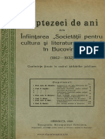 Societatea PT Cultura Si Literatura in Bucovina