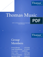 Thomas Music: MKTG 1100 Marketing Management and Implementation Retail Store Analysis