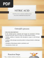 Ostwald Process for Nitric Acid Production | PDF | Nitric Acid | Nitrogen