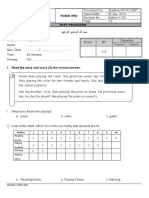 Form (FR) Test Problems: Hobbies