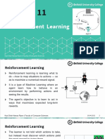 Reinforcement Learning: Kazi Shah Nawaz Ripon - Faculty of Computer Sciences 1 19.04.2021