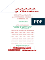 Christmas Party Accounting Division: Program