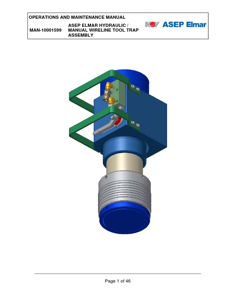 Operations and Maintenance Manual Asep Elmar Hydraulic / Manual