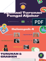 Aplikasi Turunan Fungsi Aljabar Kelompok 4