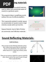 Sound Reflecting Materials