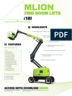 ZA14J/ZA18J: Articulating Boom Lifts